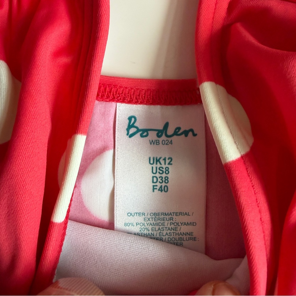Boden Retro Women's Polka Dot Tankini Top & Briefs Set - Picture 3 of 7